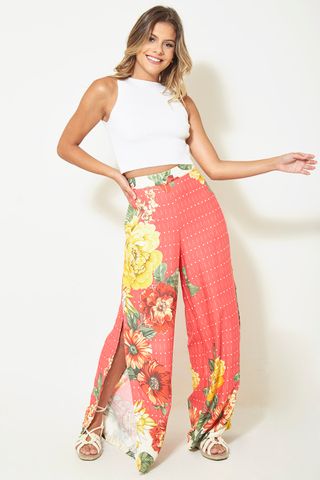 calça flare aquamar