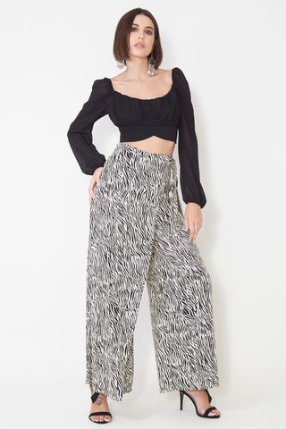 calça flare aquamar